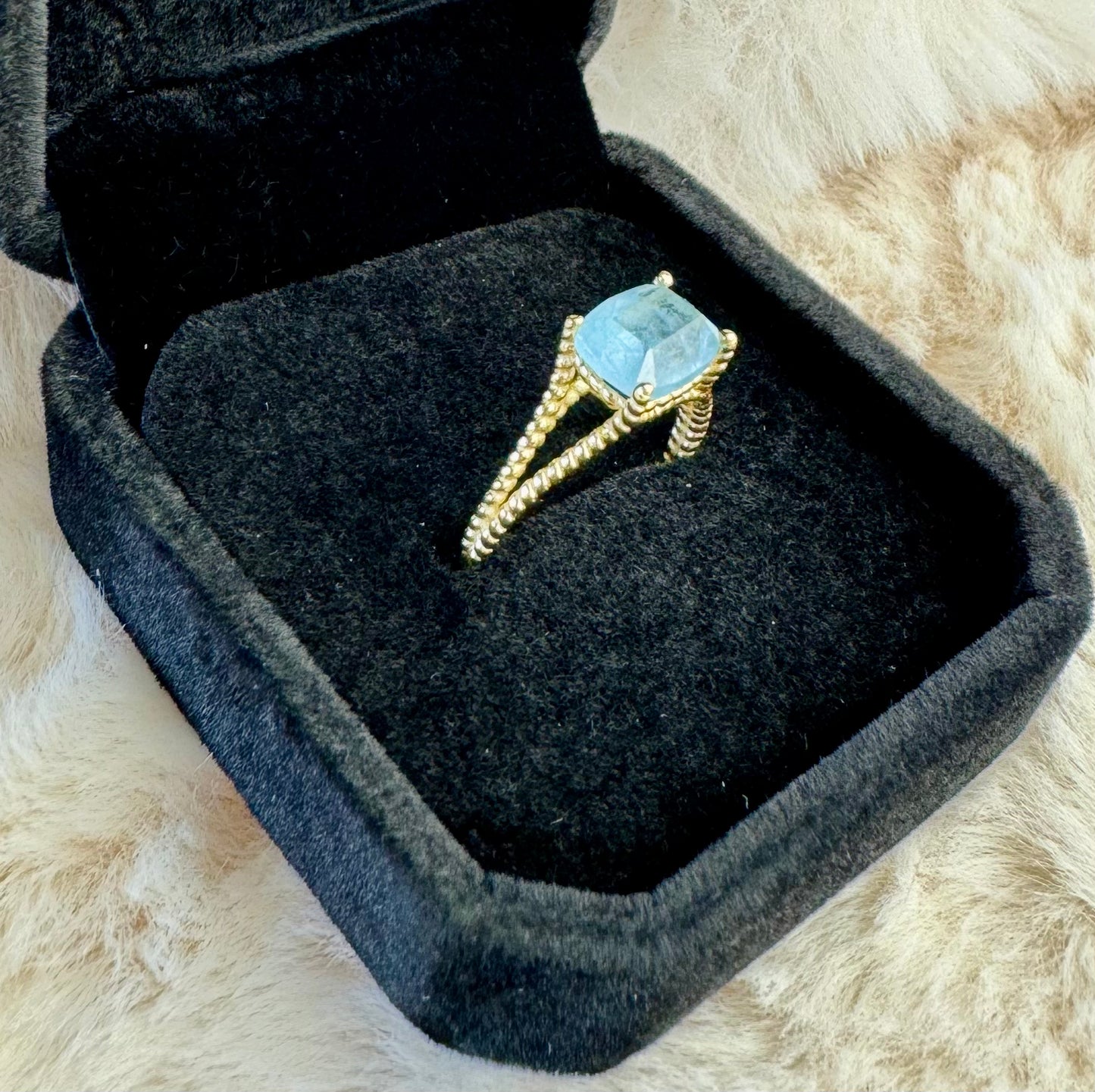 Bague Aigue Marine Argent 925