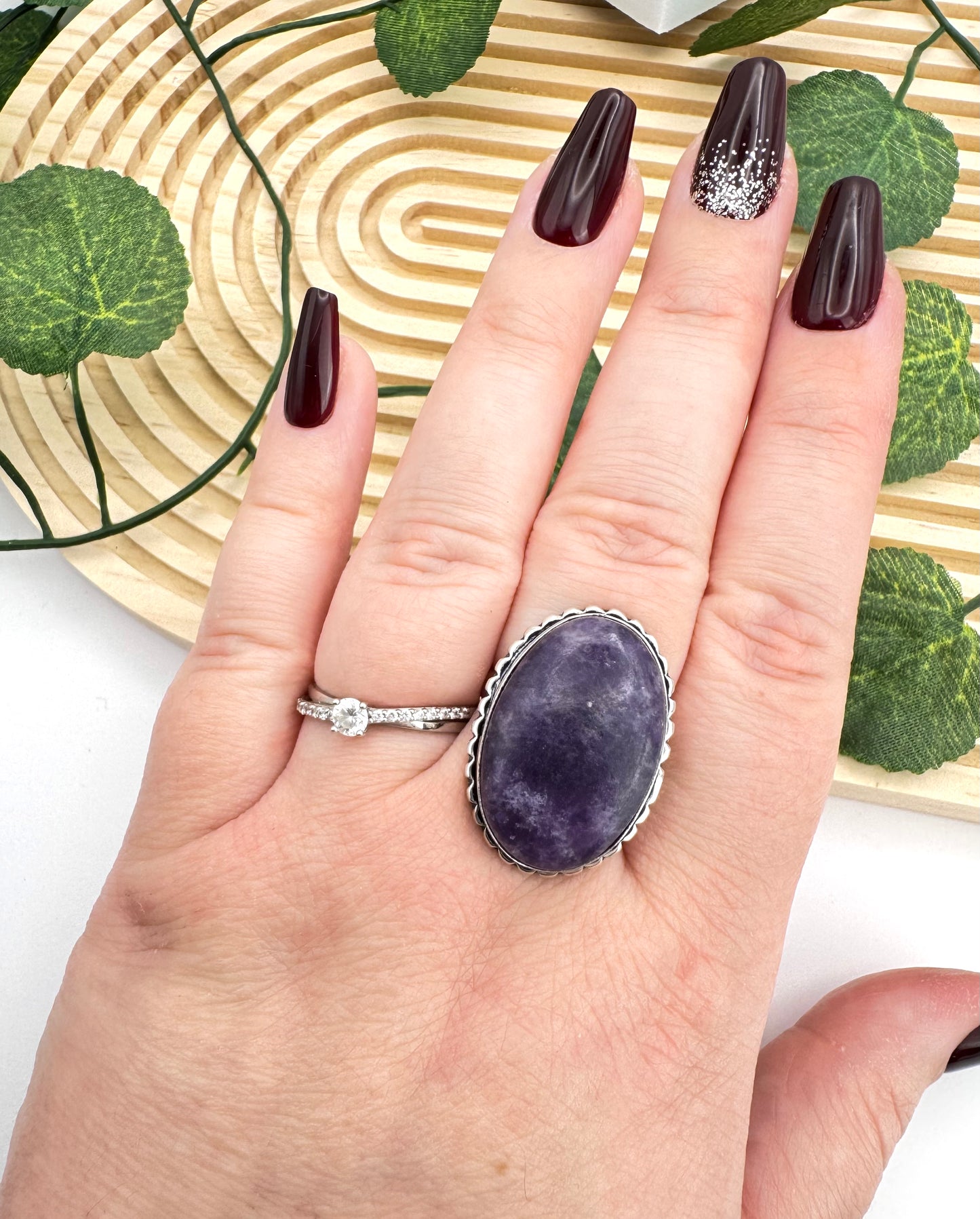 Bague Lépidolite