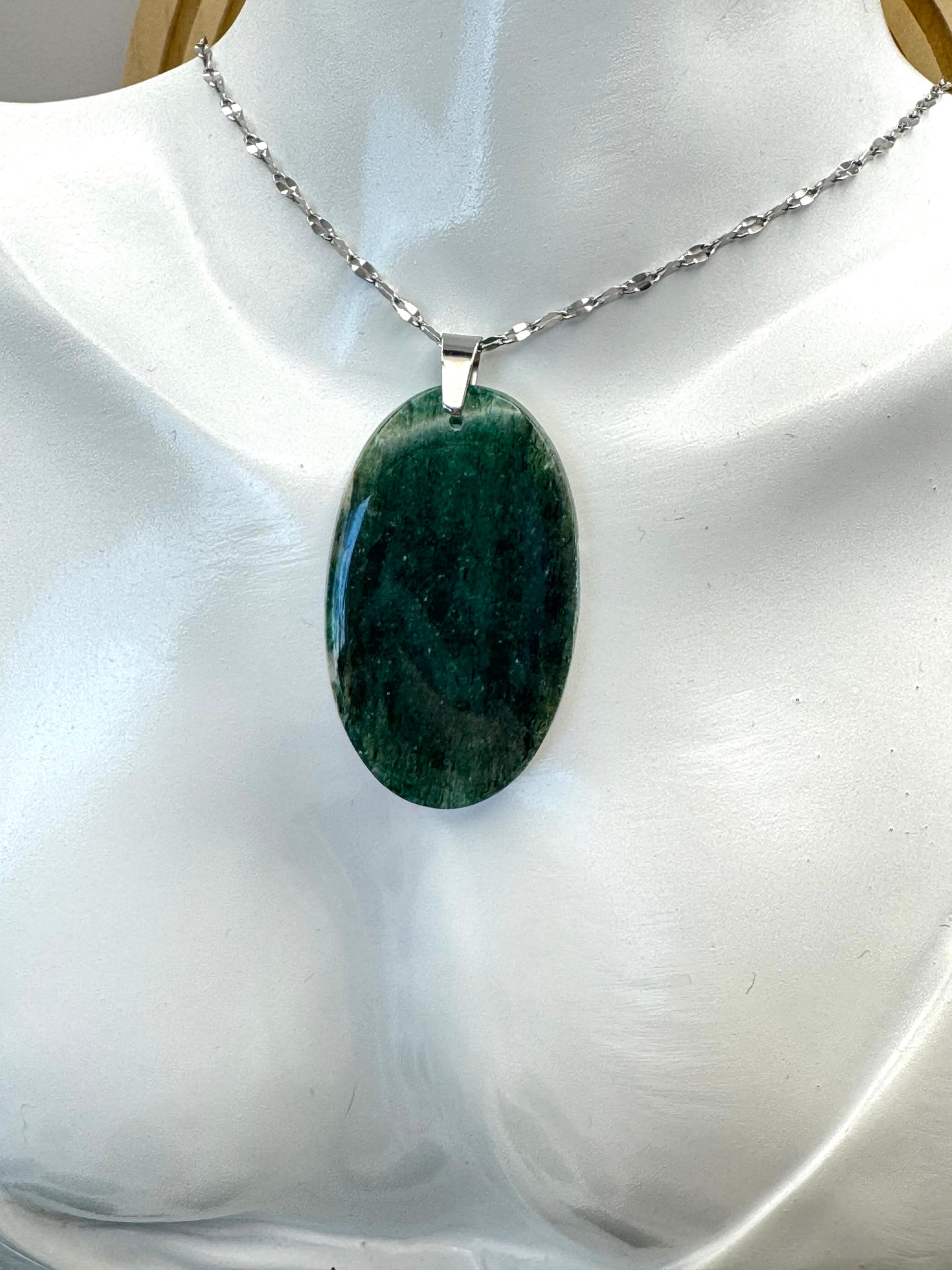Pendentif Aventurine Verte qualité EXTRA