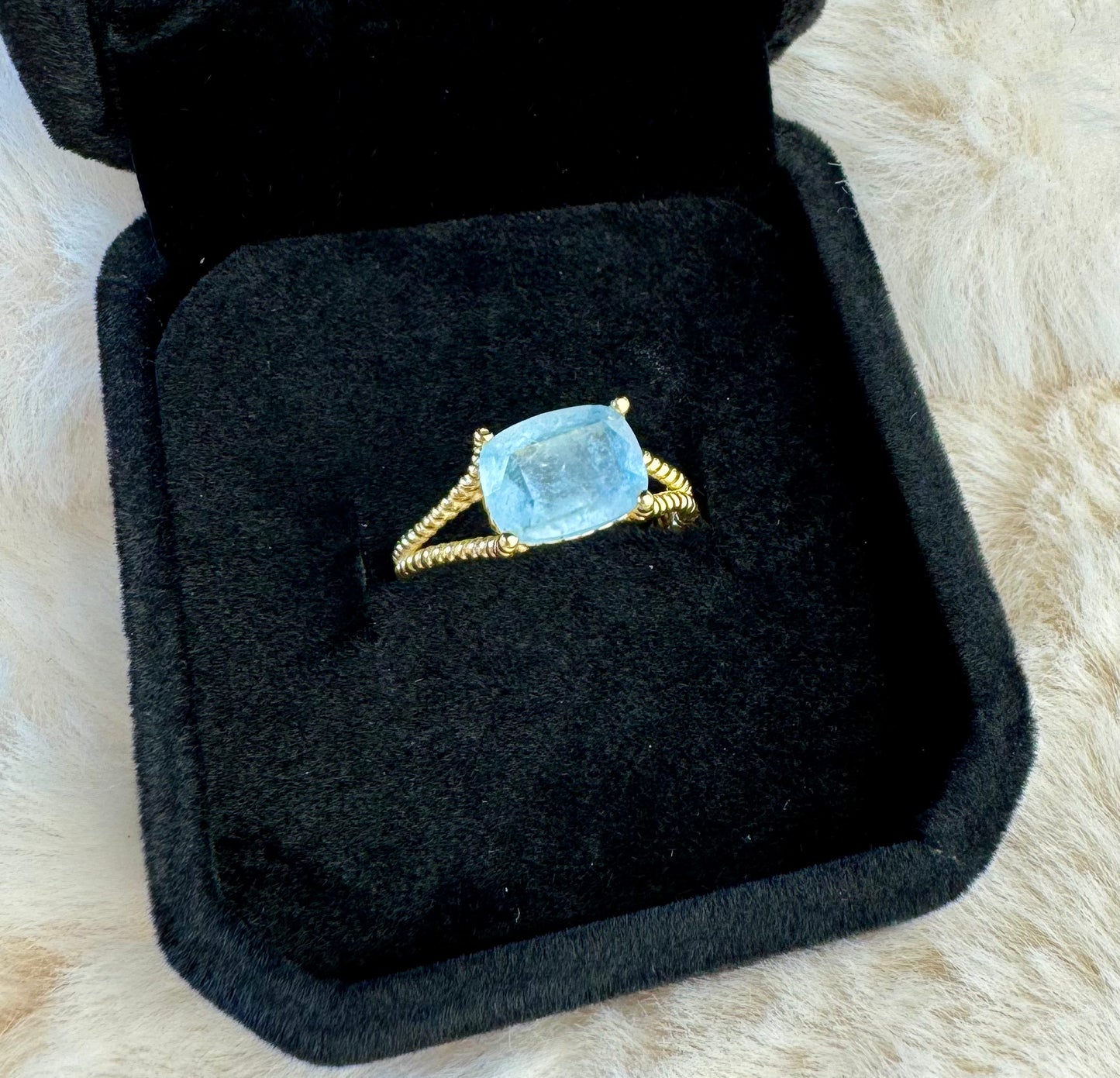 Bague Aigue Marine Argent 925