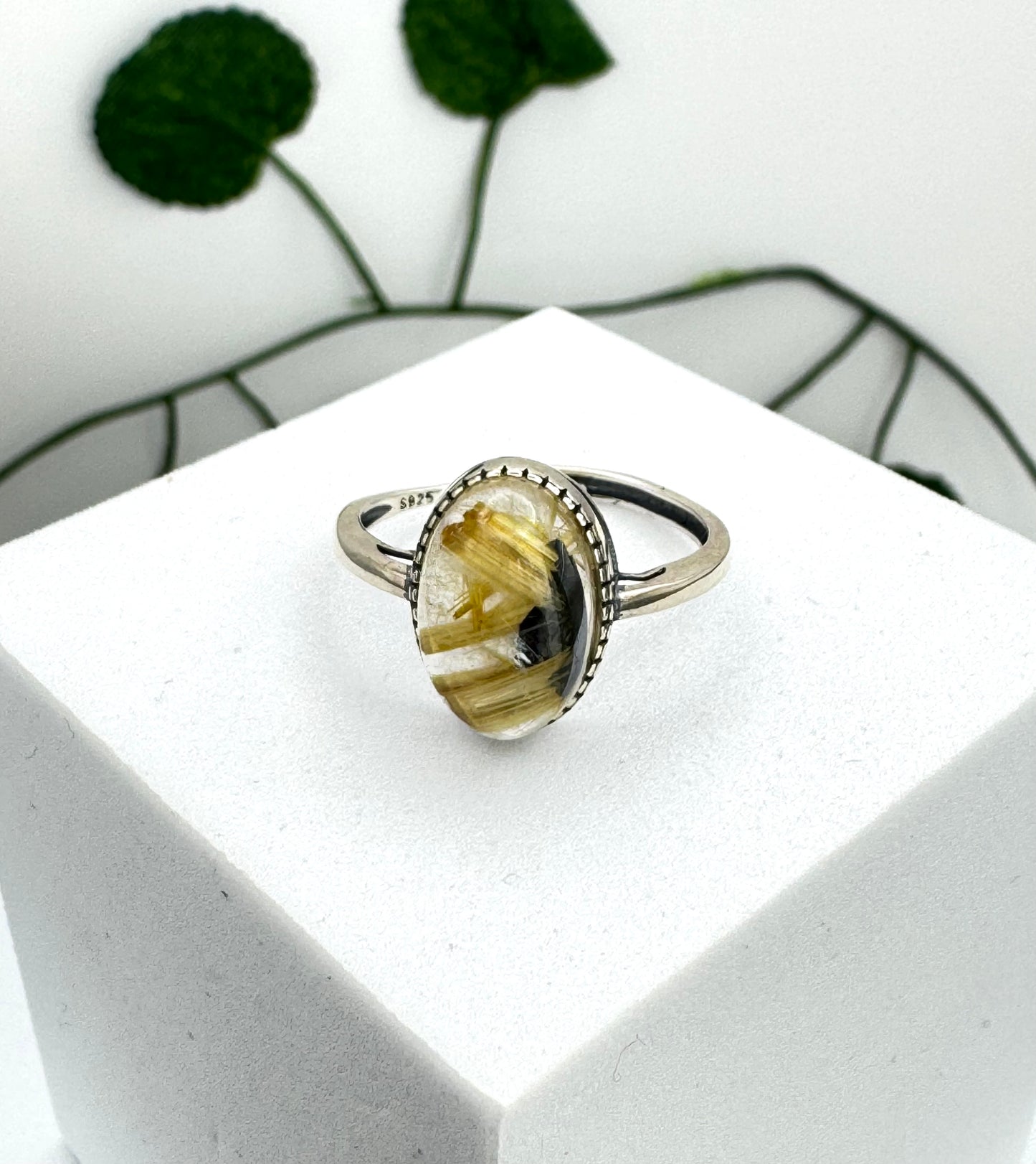 Bague Quartz Rutile