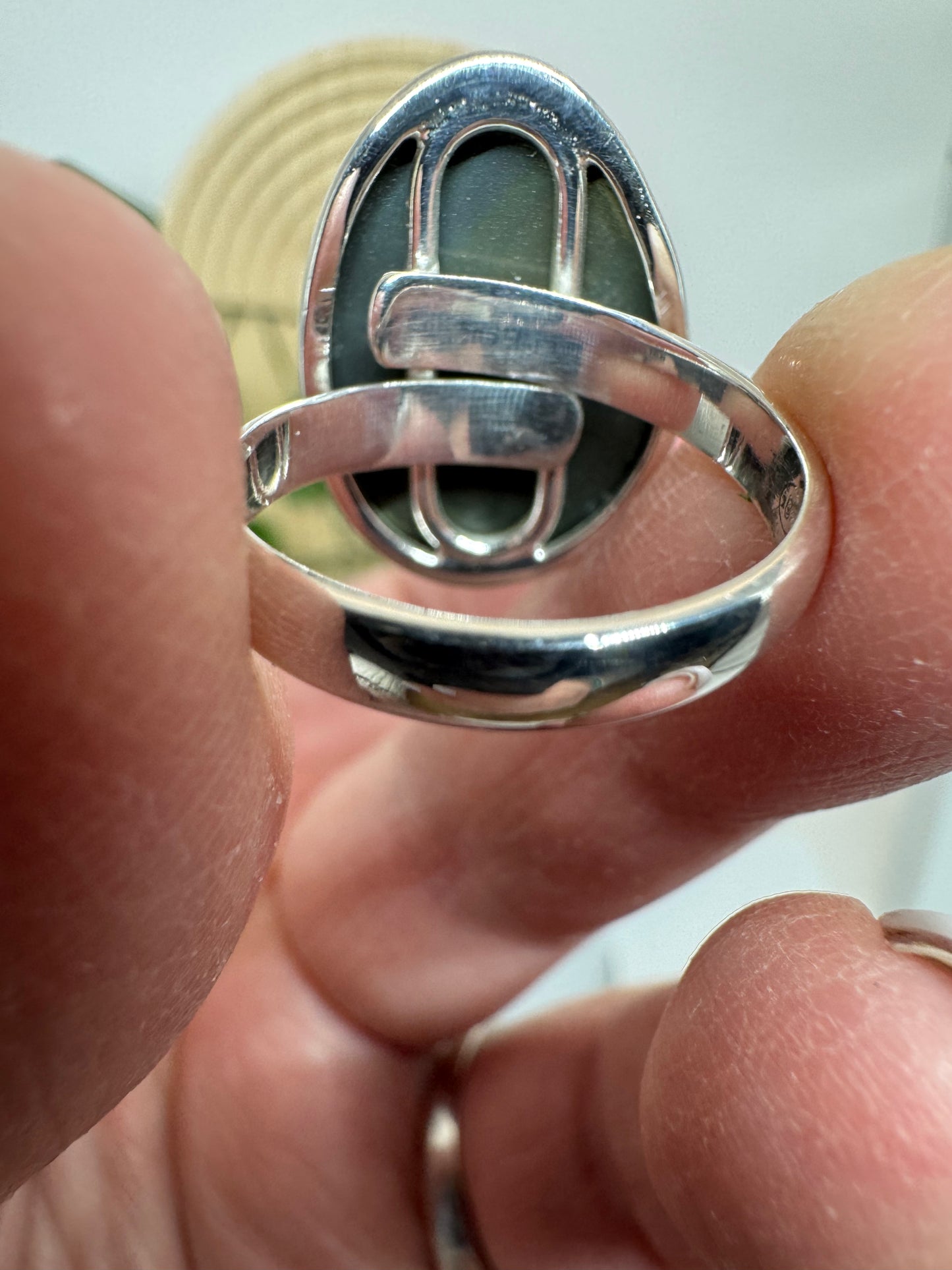Bague réglable Obsidienne Œil Céleste