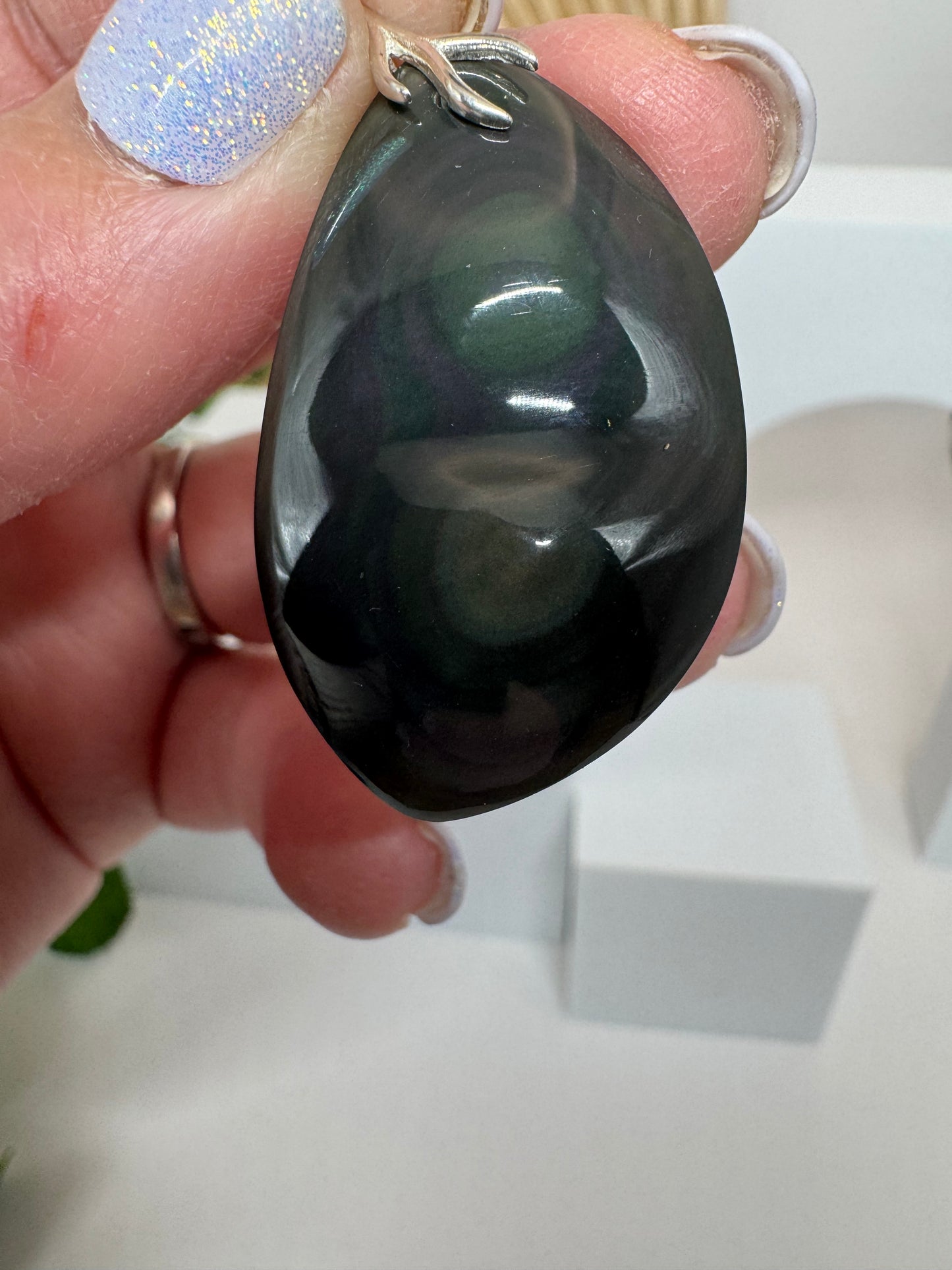 Pendentif Obsidienne Œil Céleste