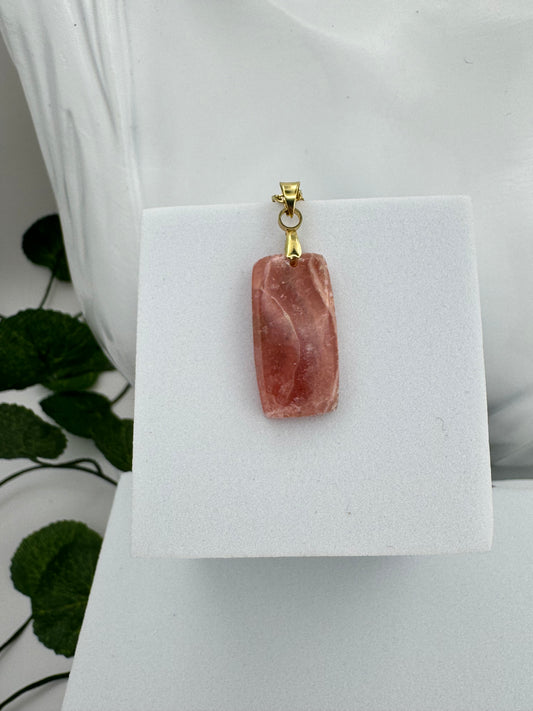 Pendentif rectangulaire Rhodocrosite