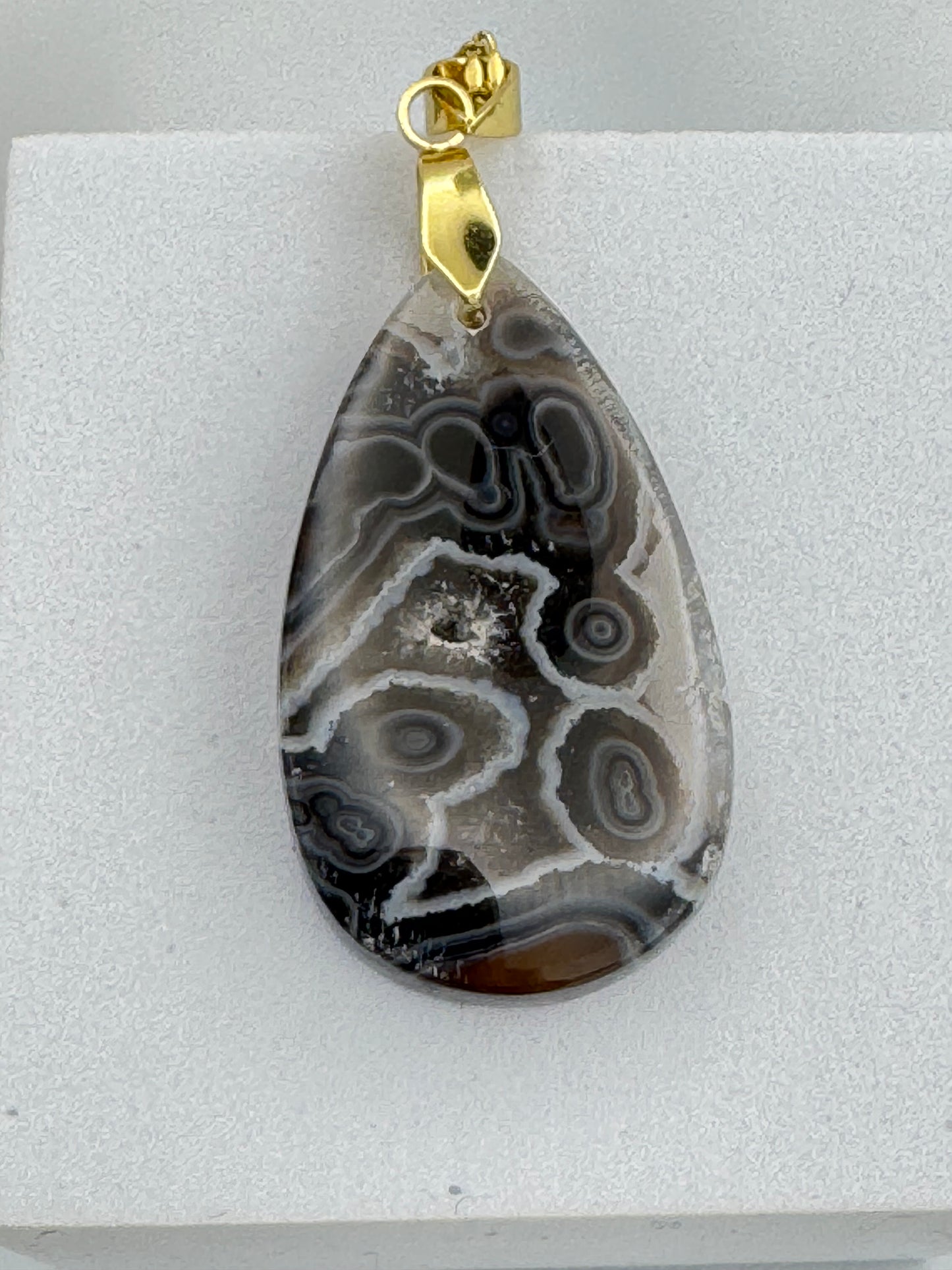 Pendentif Calcédoine d’Indonésie goutte