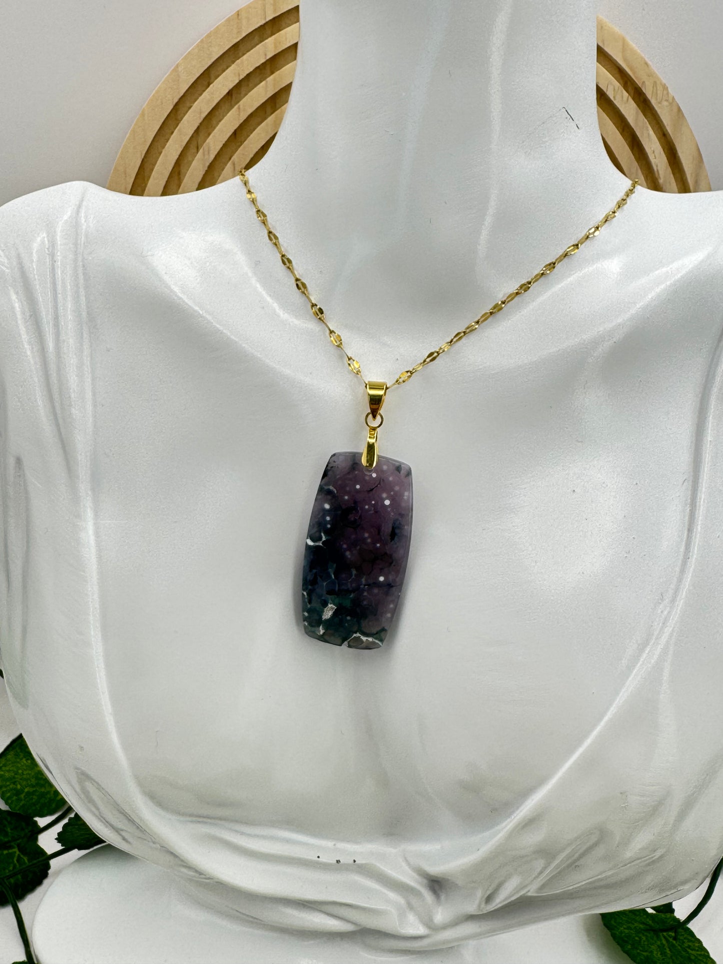 Pendentif Calcédoine d’Indonésie