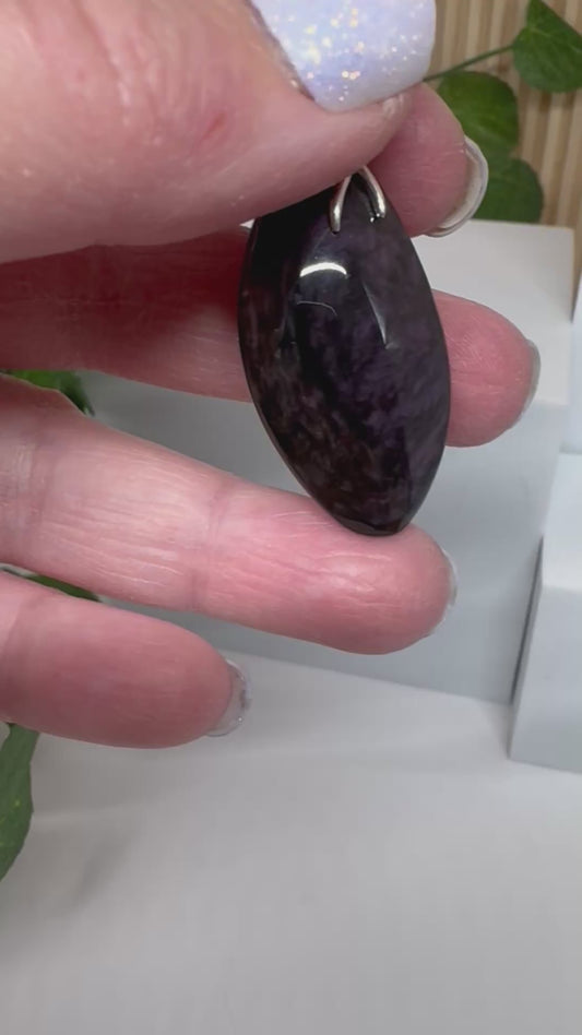 Pendentif Obsidienne Manta Huichol