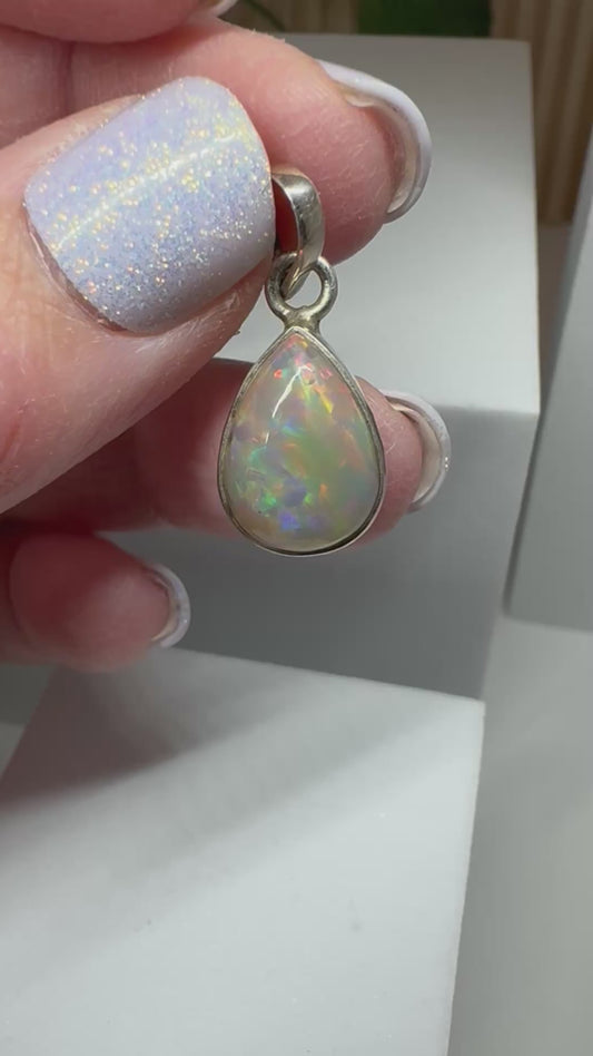 Pendentif Opale Fumé