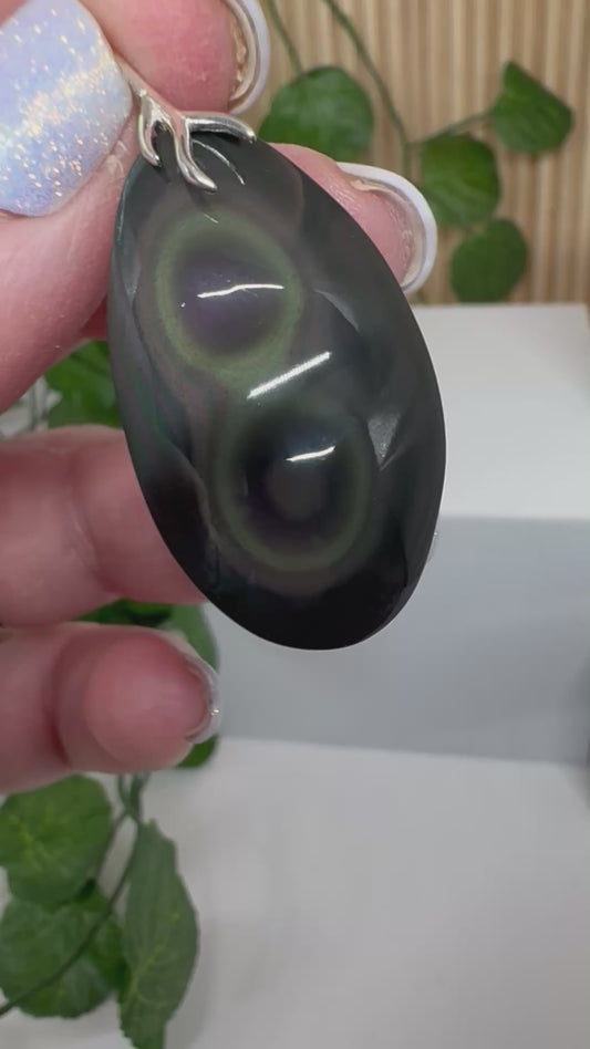 Pendentif Obsidienne Œil Céleste
