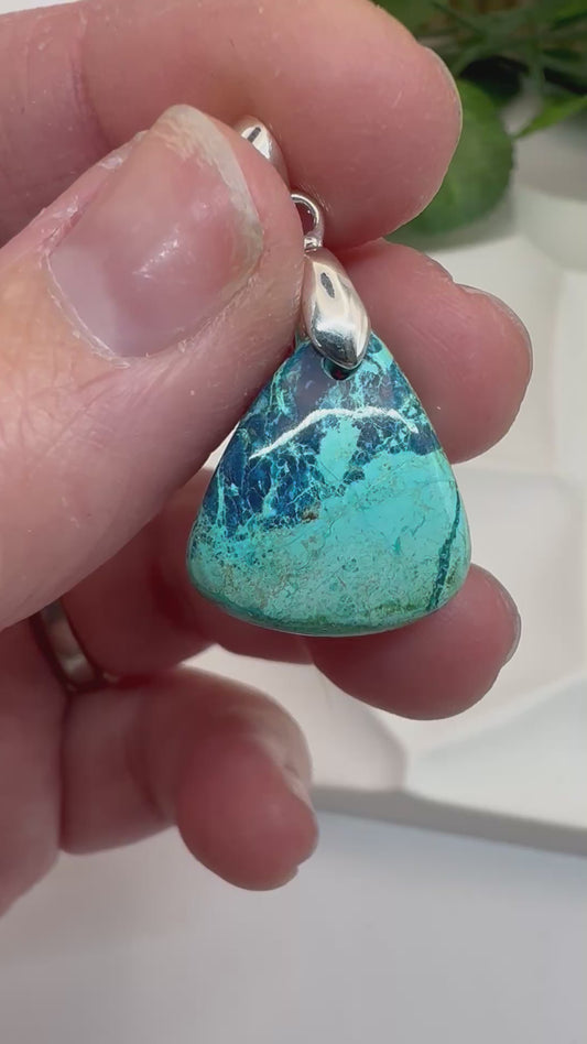 Pendentif Chrysocolle du Pérou